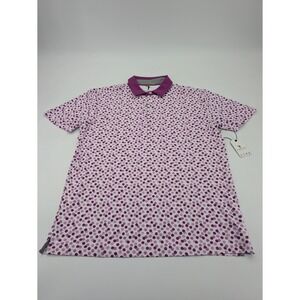 Anderson Ord NWT Men's M Cove Golf Performance Polo‎ in White/Wild Aster